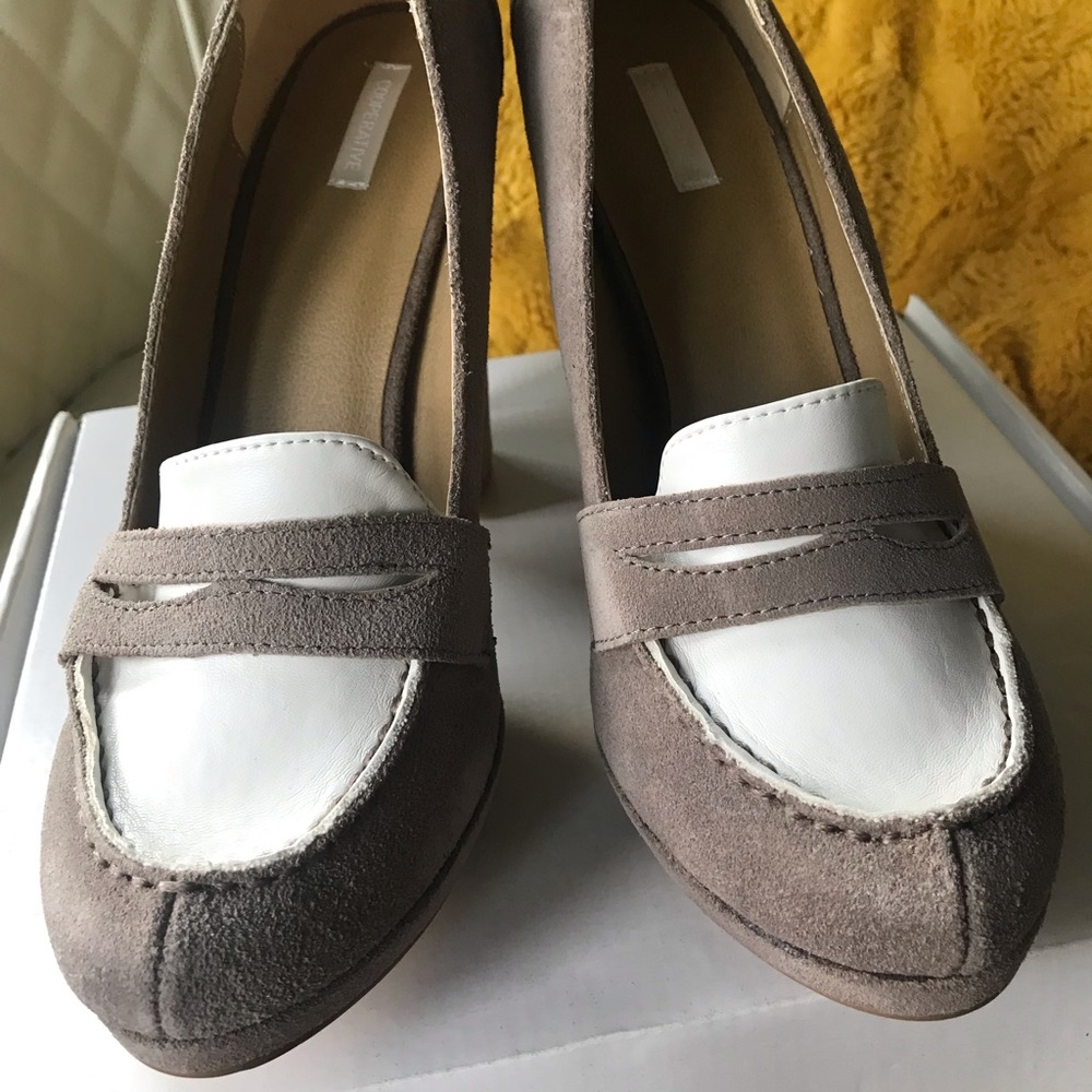 Urban Outfitters Cooperative Platform Taupe Suede Size 8.5
